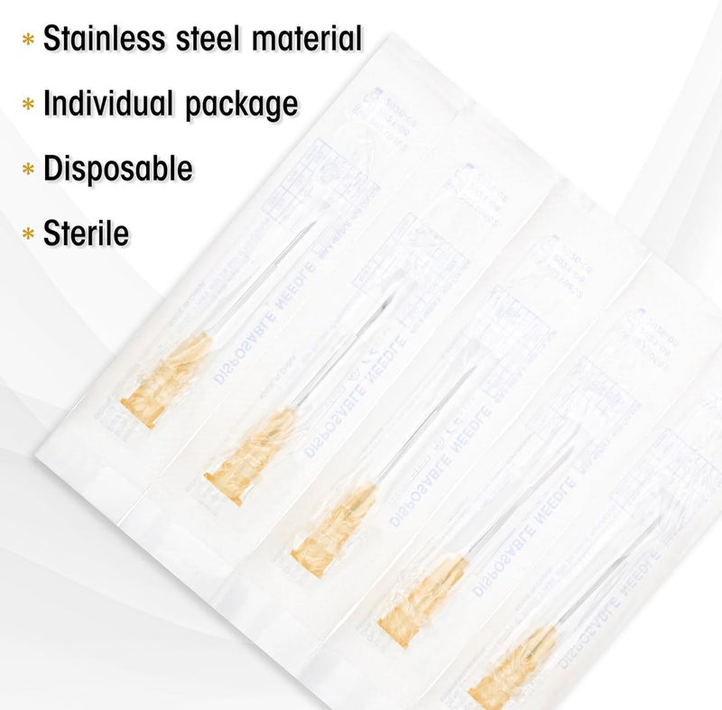Maydeyy 100 Pack 25Ga 13mm 1/2 in Disposable for Scientific and Industrial Dispensing, Individually Wrapped - Image 4